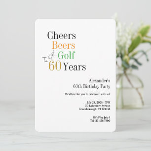 Convites Golf 60º Aniversário Abraça Cervejas Mínimo