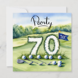 Convites Golf 70 Birthday