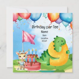 Convites Golf 9º Aniversário do Partido do Golfe Infantil