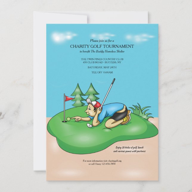 Convites Golf Anyone (Frente)