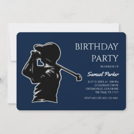 Convites Golf Bachelor Party - Na moda de golfe clássico
