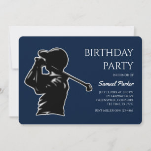 Convites Golf Bachelor Party - Na moda de golfe clássico