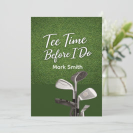 Convites Golf Bachelor Party on Green 