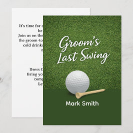 Convites Golf Bachelor Party on Green 