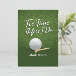 Convites Golf Bachelor Party on Green 