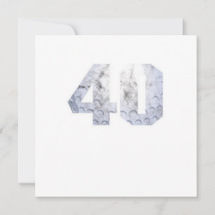 Convites Golf Ball 40º aniversário Celebração Esporte Prese