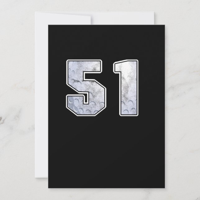 Convites Golf Ball 51º aniversário Celebração Esporte Prese (Frente)