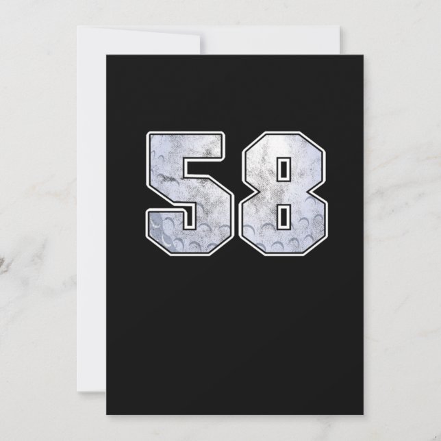 Convites Golf Ball 58º aniversário Celebração Esporte Prese (Frente)