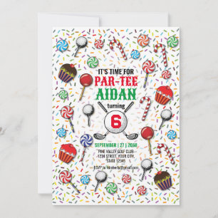 Convites Golf Birthday Par-Tee Design