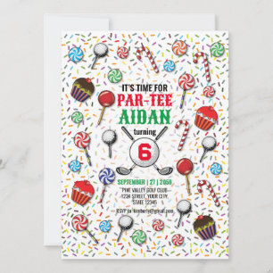 Convites Golf Birthday Par-Tee Design