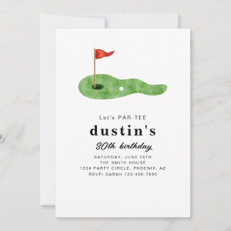 Convites Golf Birthday Party Invitation 