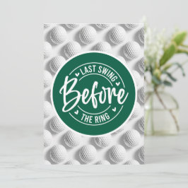 Convites Golf Engraçado dizendo para golfe Solteiro