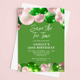 Convites Golf Feminino Par-Tee 50º Aniversário