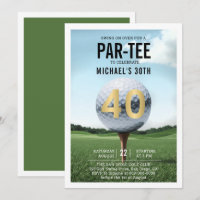 Golf Golfer Golfing Modern Men aniversário de 40 a