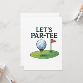 Convites Golf Let’s Par-Tee Party Golf Theme 