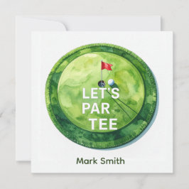 Convites Golf Let’s Par-Tee Putting Green Party 