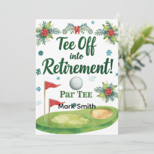 Convites GOLF RETIREMENT Tee off ParTee for golfer