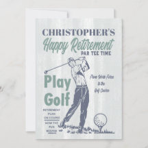 Golf Retro Happy Retirement