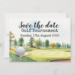 Convites Golf Salve a data Golf Tournament