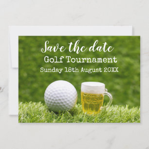 Convites Golf Salve a data Golf Tournament com a Cerveja