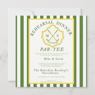 Convites Golf Themed Invite - "Par-Tee"