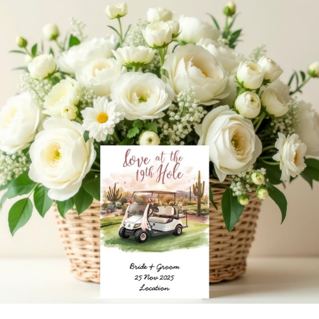 Convites Golf Vamos Par-Tee! Casamento de Golf no Arizona (Criador carregado)