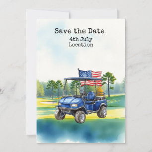 Convites Golfe 4 de julho Dia da Independência com Churrasc