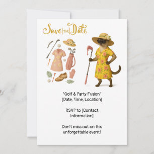 Convites Golfe da Mulher Havaiana no Verde