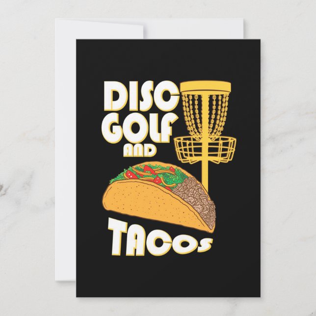 Convites Golfe de Disco E Tacos (Frente)