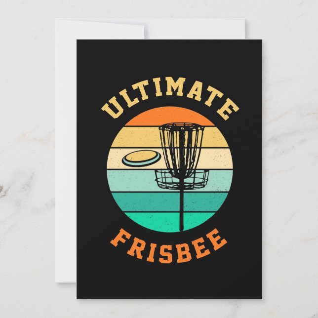 Convites Golfe de Disco Ultimate Frisbee (Frente)