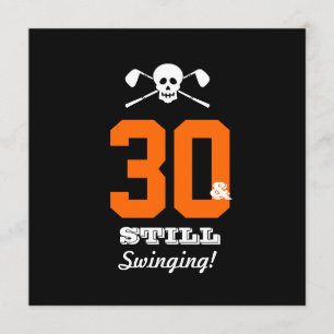 Convites Golfe do partido de aniversário de 30 anos - aind