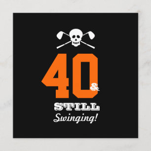 Convites Golfe do partido de aniversário de 40 anos - aind