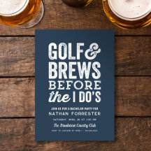 Golfe e cervejas antes da despedida de solteiro na