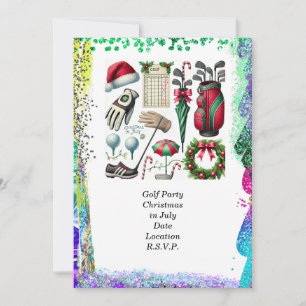 Convites Golfe Natal em julho para golfe com bola de golfe