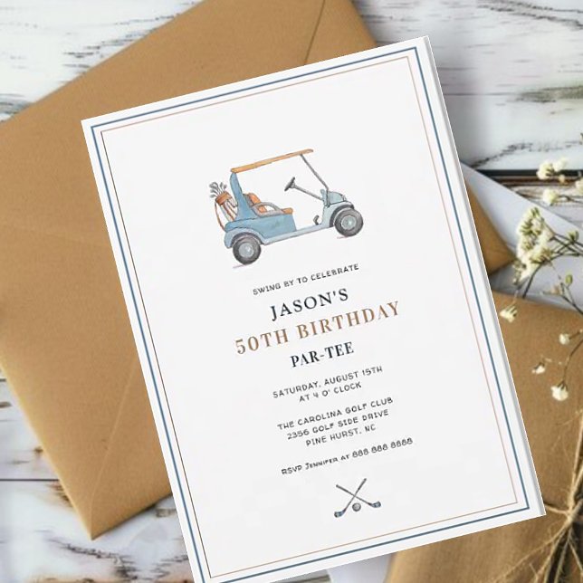 Convites Golfe Simples - Presente no PAR-TEE (Criador carregado)