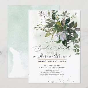 Convites Goma Azul chá de panela Eucalyptus