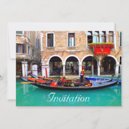 Convites Gondolas veneziana