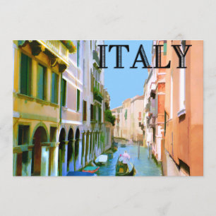 Convites Gondolier em Canal em Veneza ITÁLIA