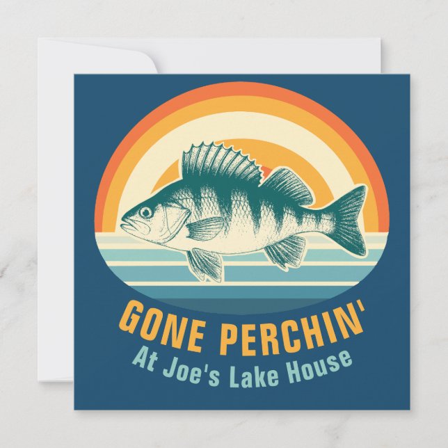 Convites Gone Perching at the Lake House Birthday Sticker (Frente)