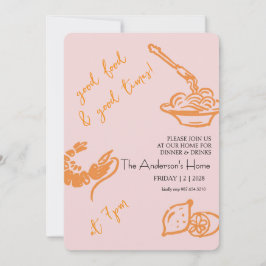 Convites Good Food & Good Times Thanksgiving