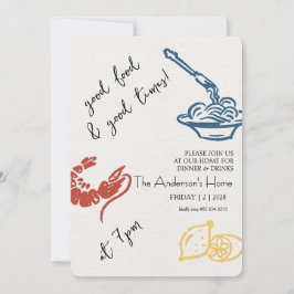 Convites Good Food & Good Times Thanksgiving