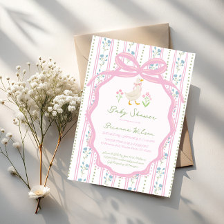 Convites Goose nursery rhymes baby shower