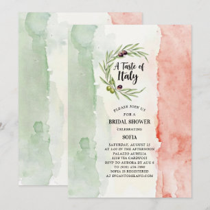 Convites Gosto do Chá de panela italiano