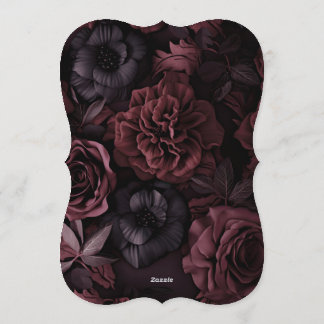 Convites Gothic Aurelian Nightfall Wedding Invitation