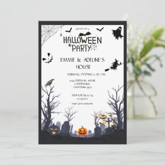 Convites Gothic Black Crow Halloween Party