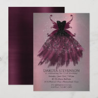 Gothic Fairy Fuchsia Gown | Magenta Rosa-Rosa-Boca