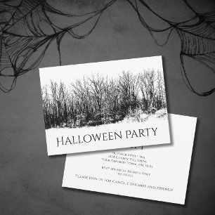 Convites Gothic Haunted Woods Spooky Festa de Halloween