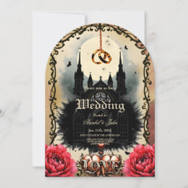 Convites Gothic Moon –Eternal Love Beneath the Midnight Sky