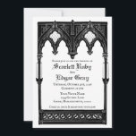 Convites Gothic Romance Invitation<br><div class="desc">Hand-drawn,  unique and beautiful for your gothic theme wedding</div>