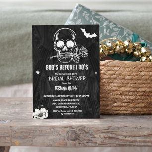 Convites Gótico Halloween Boos Befor I Dos Chá de panela